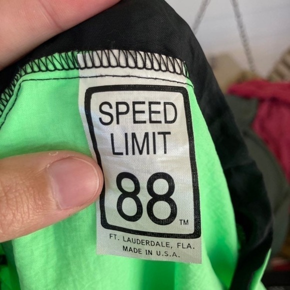 Speed Limit 88 | Vintage 90s Y2K Colorblock Unisex Nylon Windbreaker Jacket - Picture 6 of 10